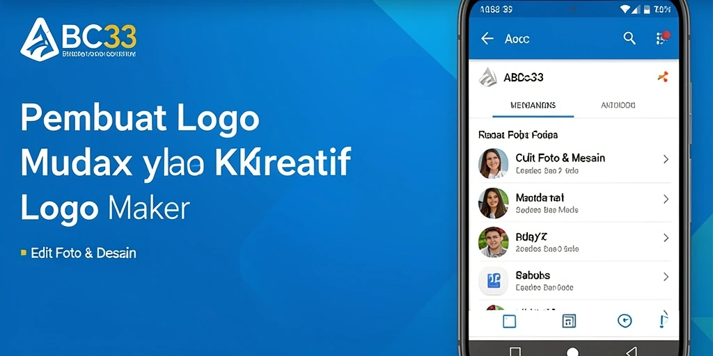 Antarmuka pengguna ABC33 yang sederhana dan fungsional.