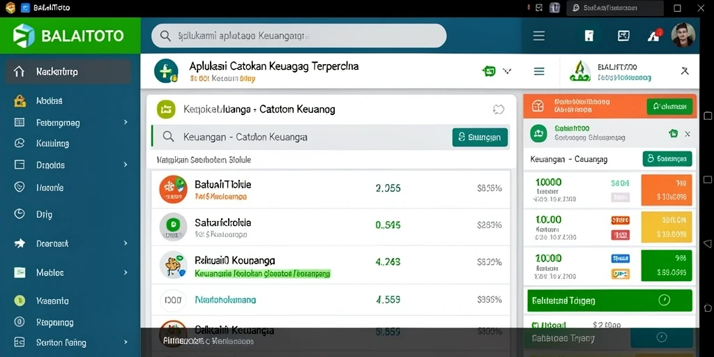 Tampilan antarmuka aplikasi Catatan Keuangan BALAITOTO yang mudah dipahami.