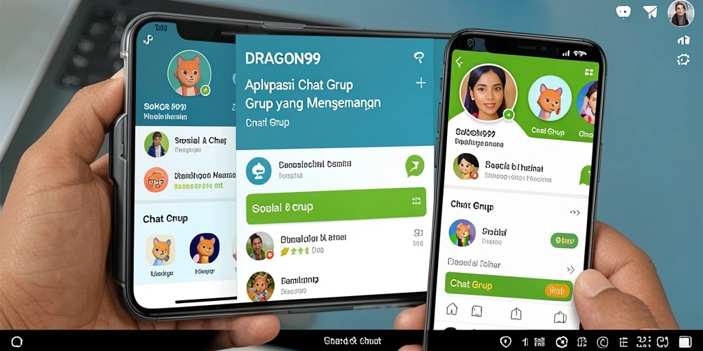 Antarmuka DRAGON99 menampilkan fitur-fitur Chat Grup yang menarik.