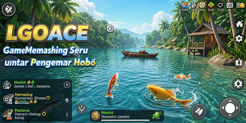 Antarmuka LGOACE menampilkan pengalaman memancing yang mengesankan.