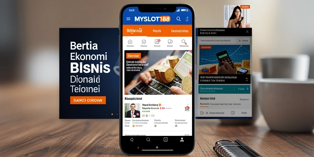 Antarmuka MYSLOT188 menampilkan berita ekonomi yang terupdate dan fungsional.