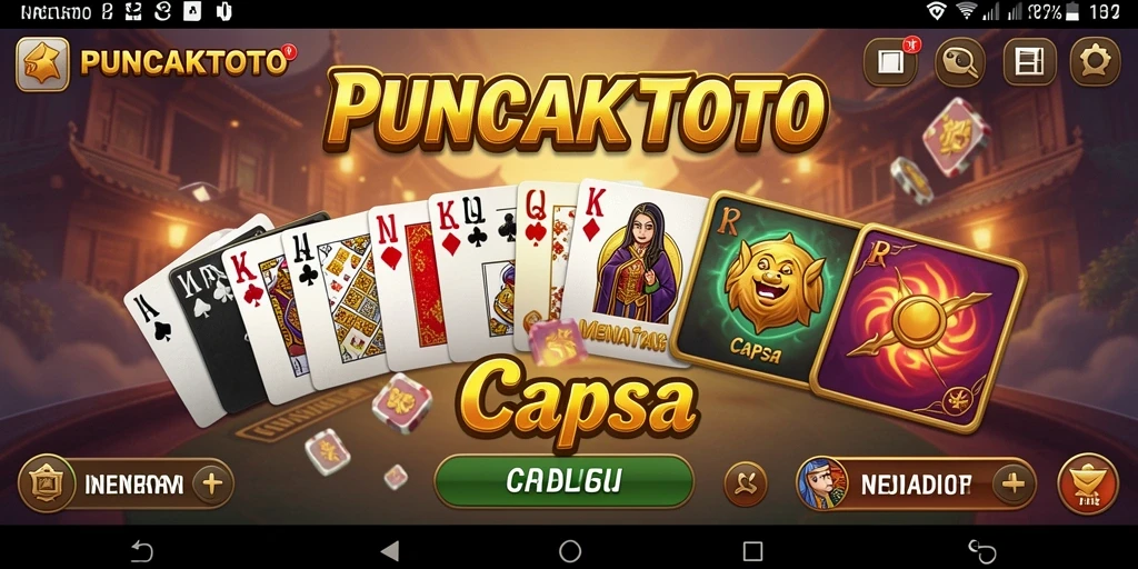 Tampilan antarmuka PUNCAKTOTO yang menarik dan interaktif.